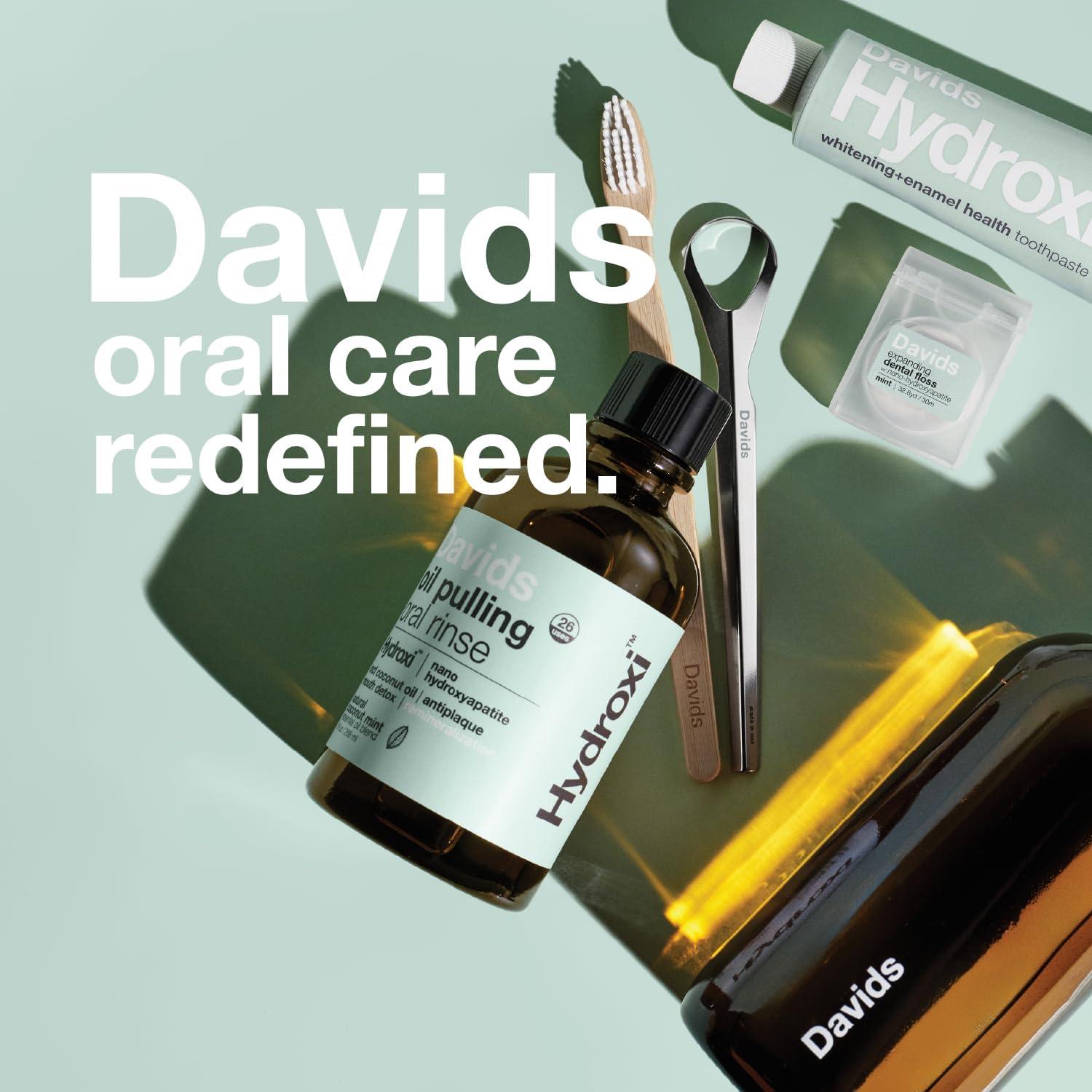 image:imageDavids Nano Hydroxyapatite Oil Pulling Oral Rinse Mouthwash 100 MCT Coconut Oil Promotes Teeth and Gum Health Natural Whitening Essential Oils to Fight Plague amp Freshen Breath Mint Flavor 9 oz