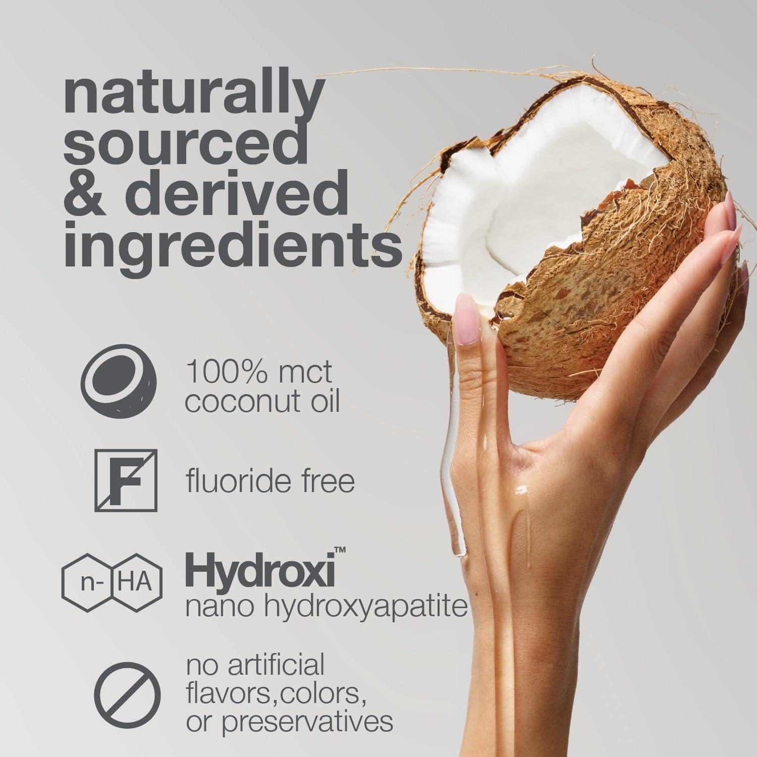 image:imageDavids Nano Hydroxyapatite Oil Pulling Oral Rinse Mouthwash 100 MCT Coconut Oil Promotes Teeth and Gum Health Natural Whitening Essential Oils to Fight Plague amp Freshen Breath Mint Flavor 9 oz