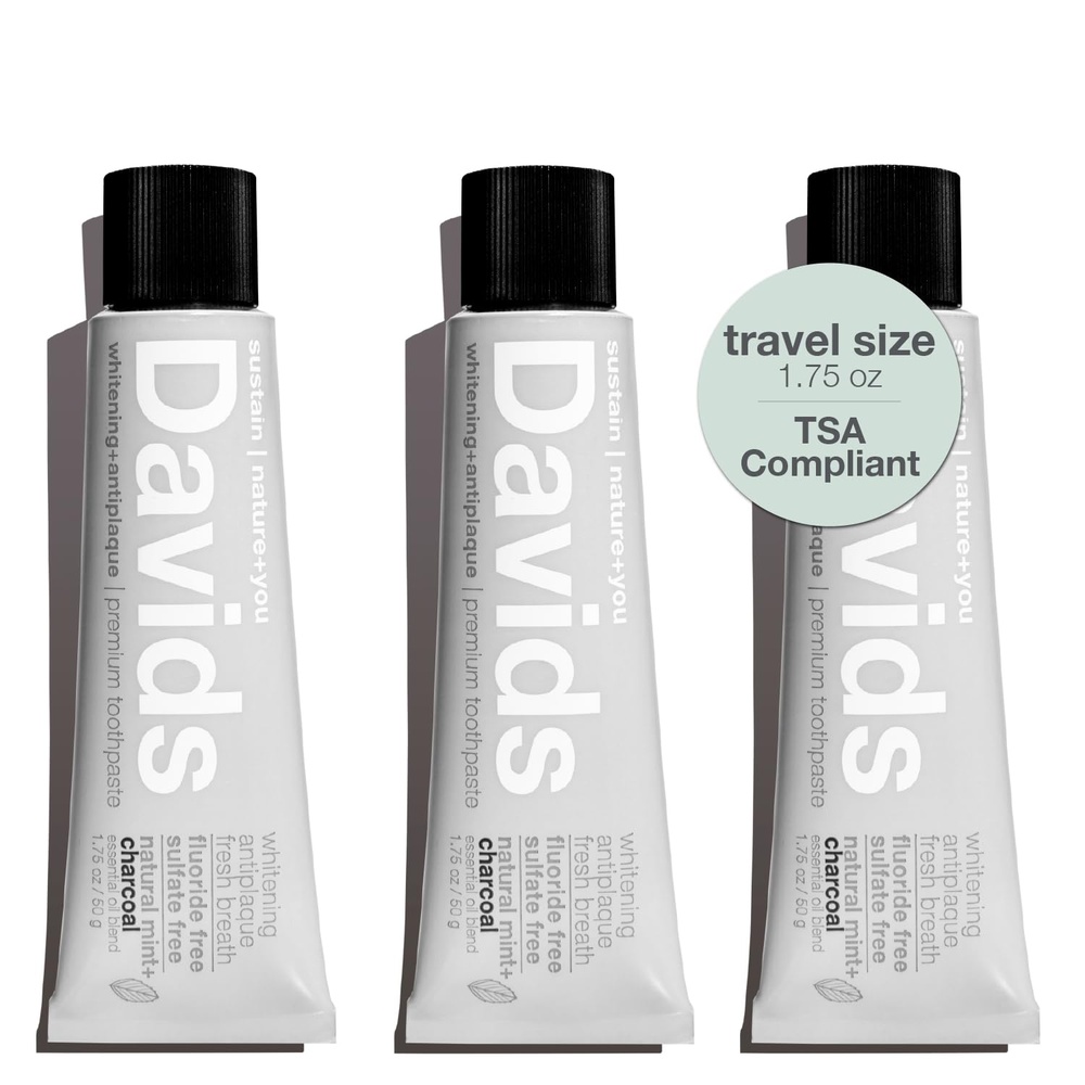 image:imageDavids Fluoride Free Kids amp Adults Toothpaste Teeth Whitening Antiplaque SLS Sulfate Free Promotes Enamel Health Mouth amp Gum Detox Natural Orange Vanilla 525ozCharcoal  Peppermint